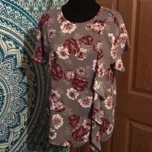 Floral chiffon blouse